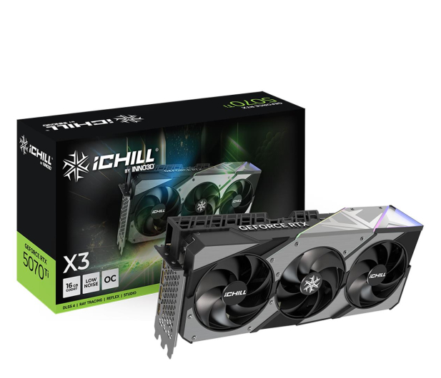 INNO3D GeForce RTX 5070 Ti iCHILL X3 16GB GDDR7 DLSS5 - 1319108 - zdjęcie